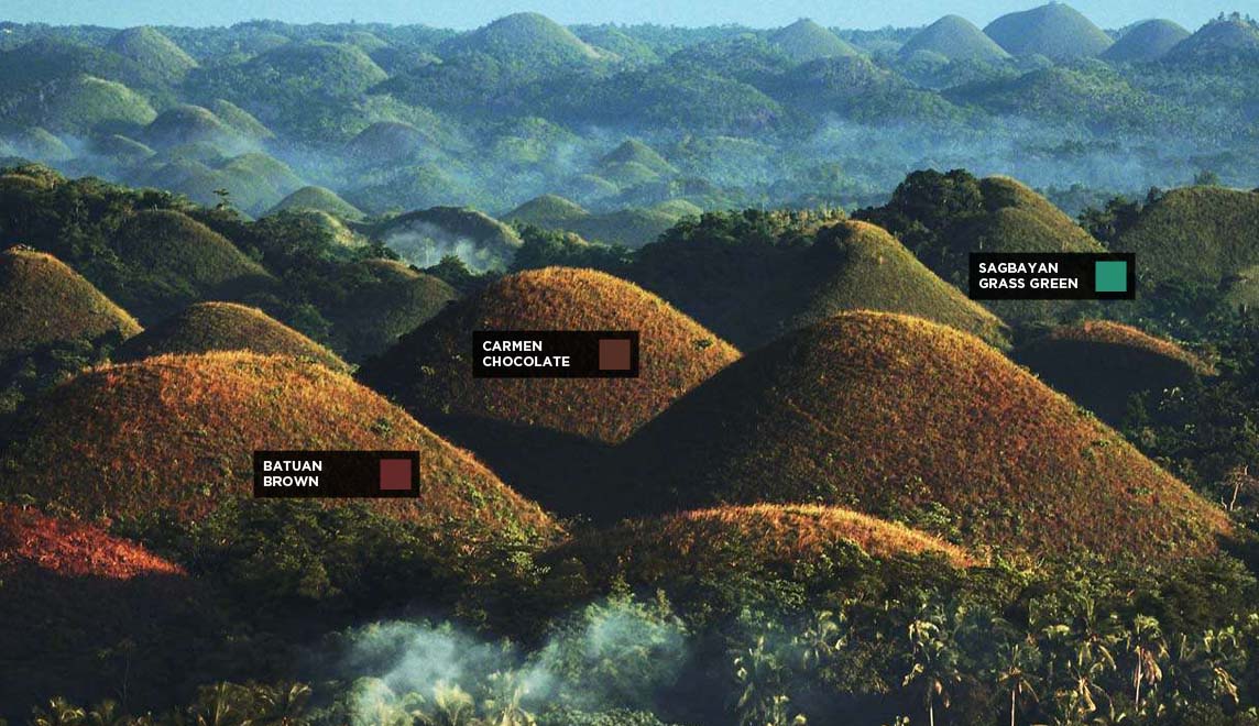 Davies Chocolate Hills Colors