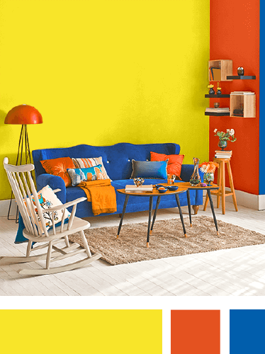 Triadic Colour Scheme Interior Design | Psoriasisguru.com